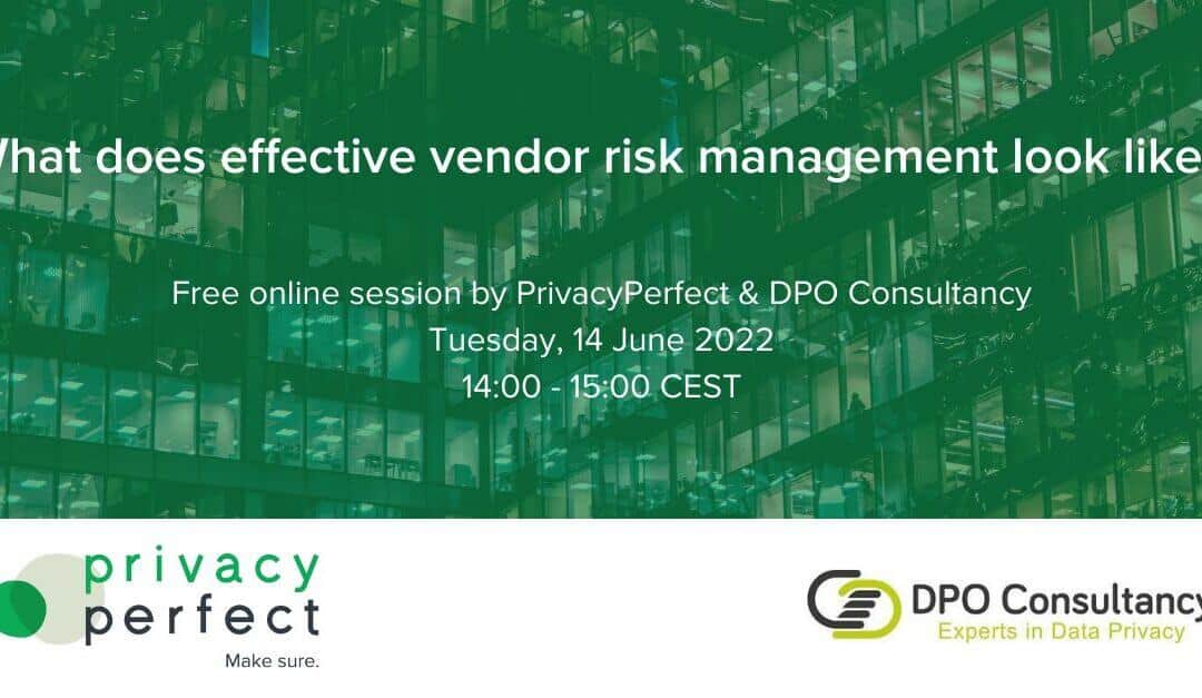 Webinar: what does effective vendor risk management look like?